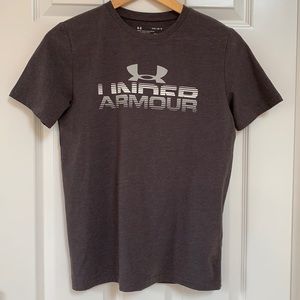 Under Armour boys grey top, size YL